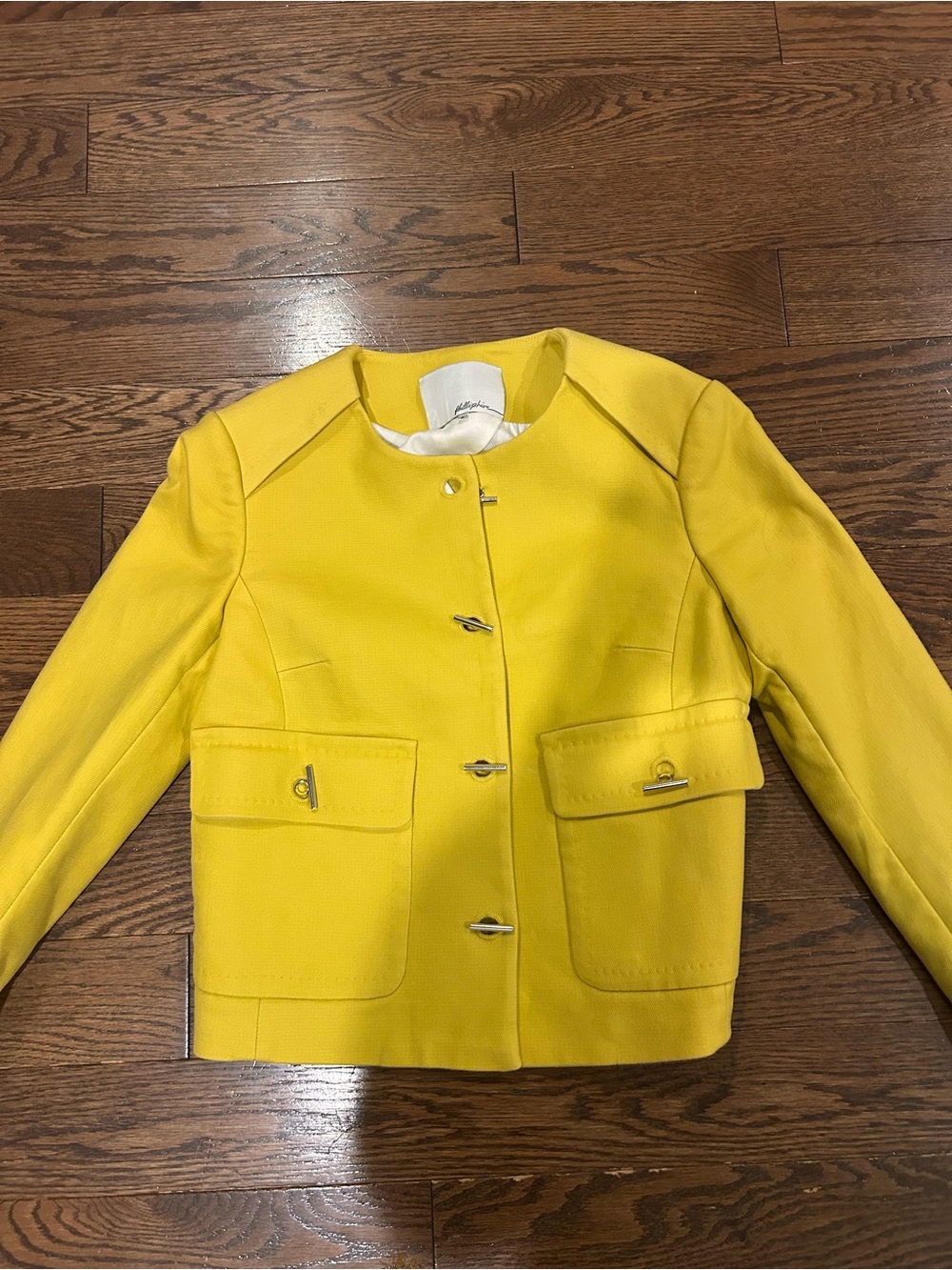 3.1 Phillip Lim Women’s Yellow Tailored Button-Front Jacket